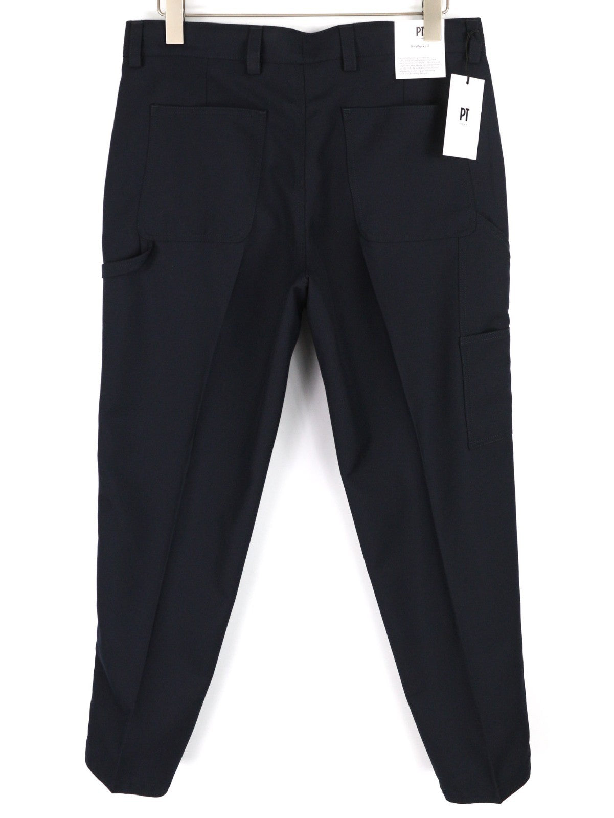 PT TORINO The Worker Men's W34 Wool Blend Fleece Tapered Trousers