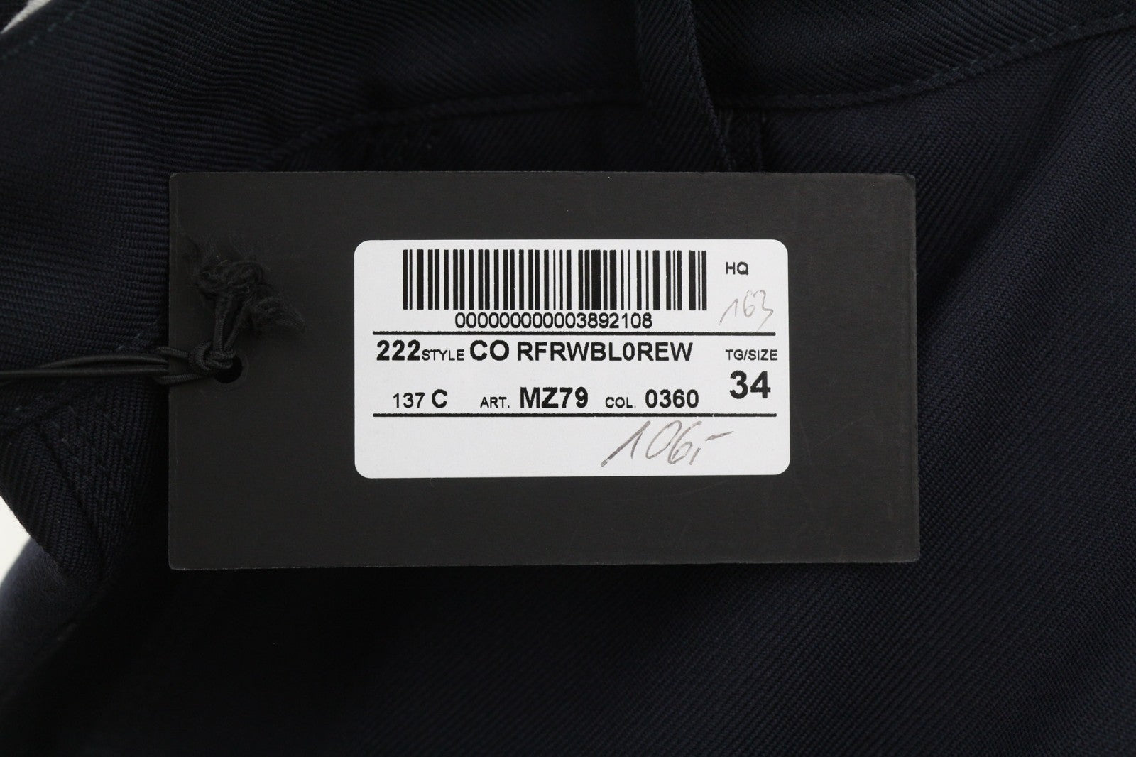 PT TORINO The Worker Men's W34 Wool Blend Fleece Tapered Trousers