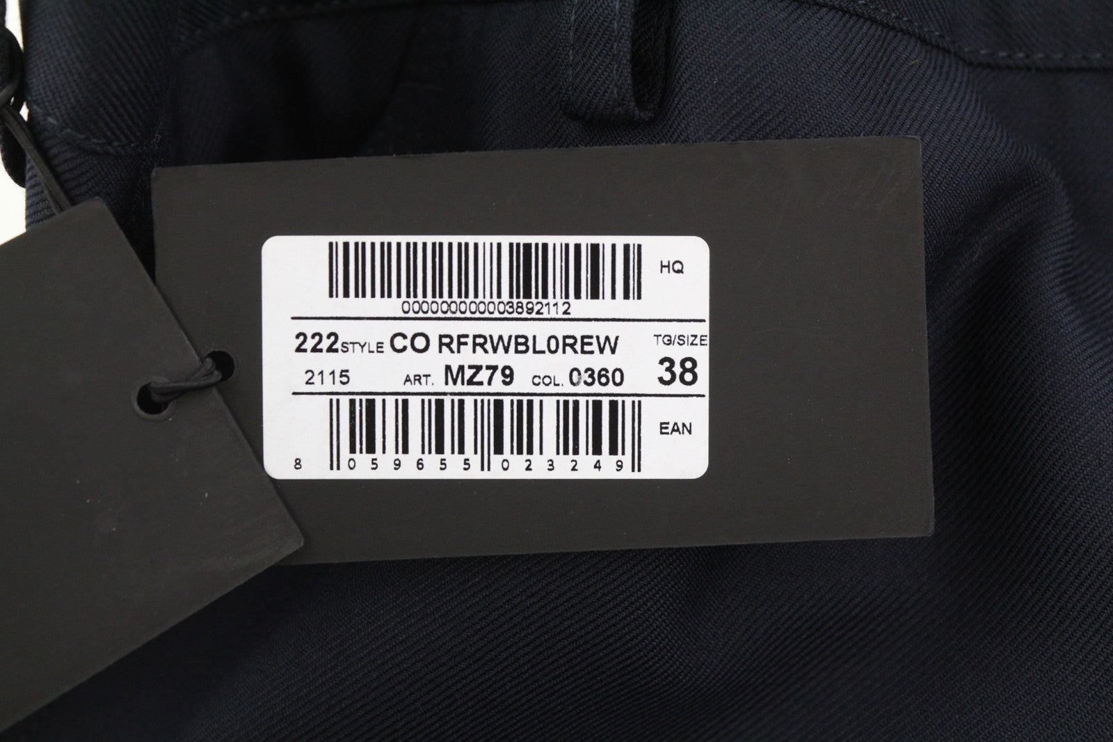 PT TORINO The Worker Men's W38 Wool Blend Fleece Tapered Leg Trousers