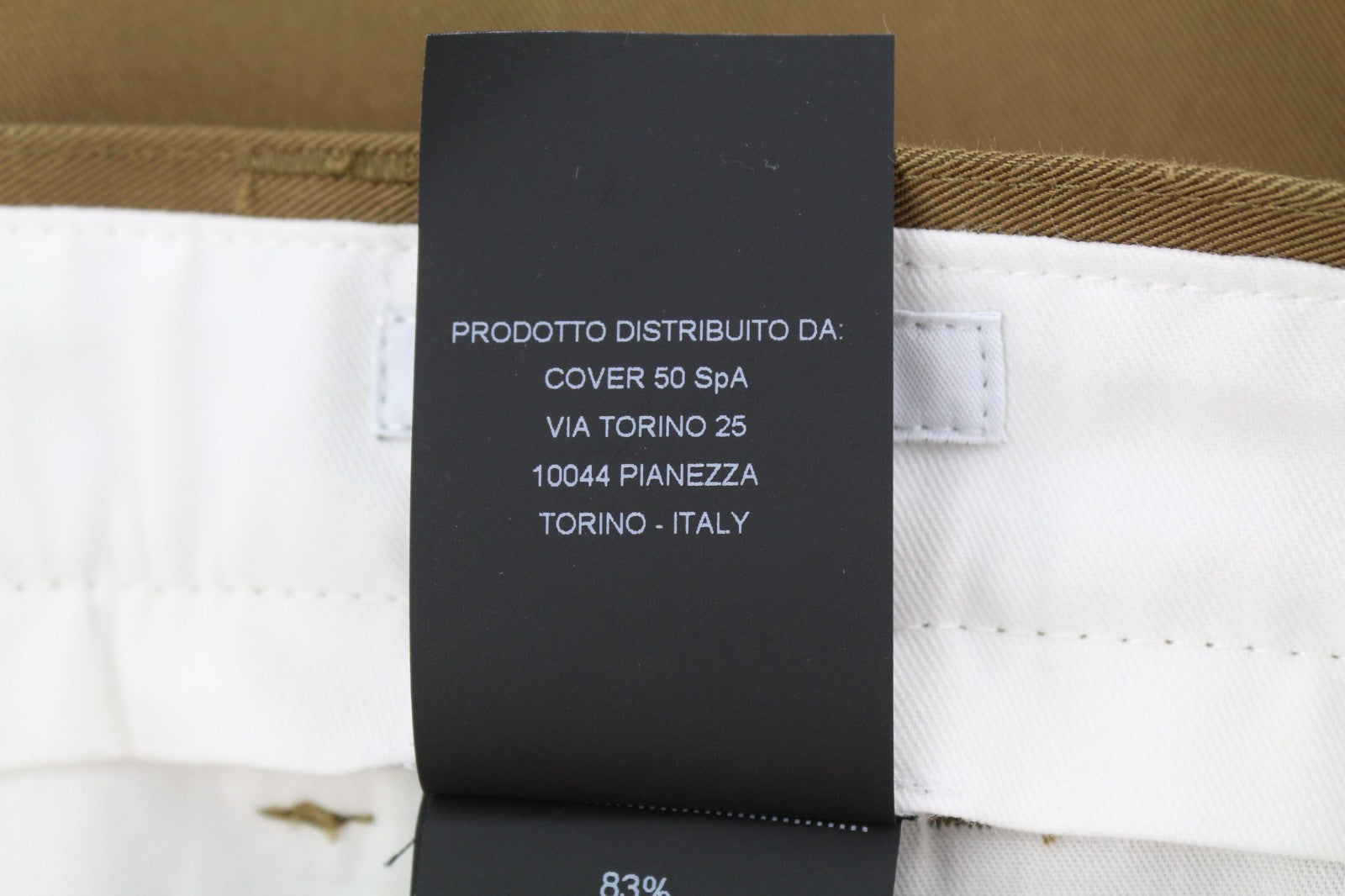 PT TORINO The Worker Men's W34 Brown Button Fly Tapered Fit Chino Trousers