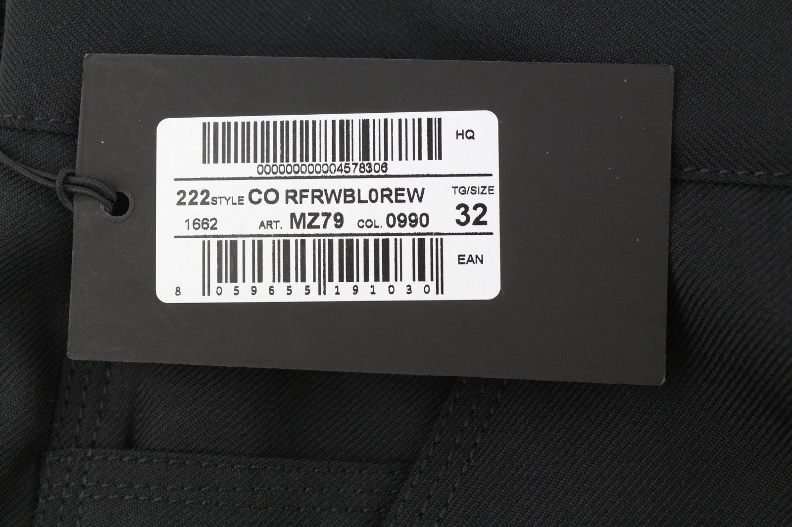 PT TORINO The Worker Men's W32 Wool Fleece Blend Tapered Fit Buttoned Trousers