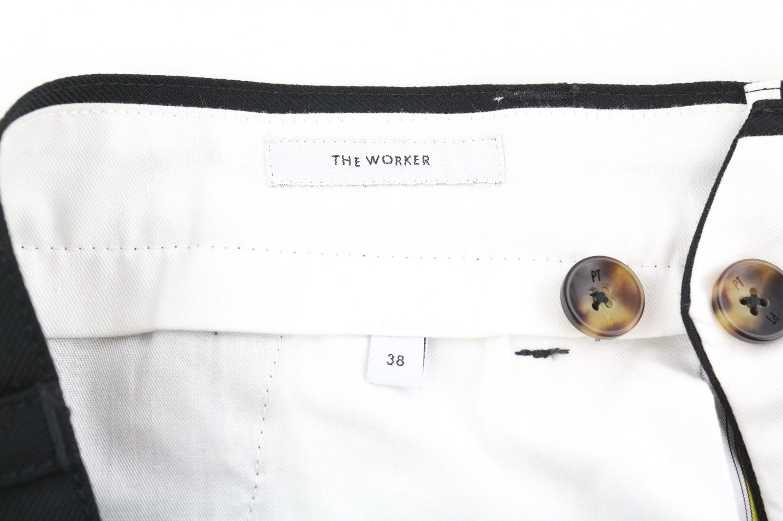 PT TORINO The Worker Men's W38 Wool Fleece Blend Tapered Fit Buttoned Pants