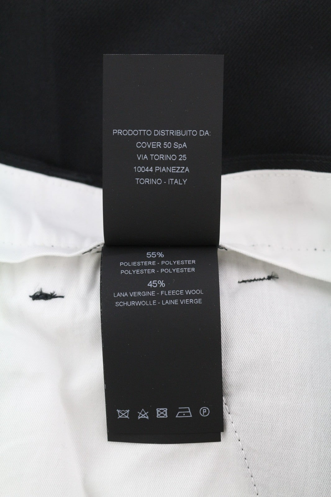 PT TORINO The Worker Men's W38 Wool Fleece Blend Tapered Fit Buttoned Pants