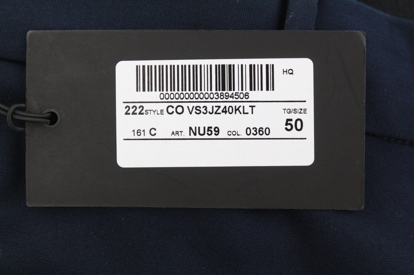 PT TORINO Lamda Men's 50 W33 Dark Blue Zipper Pocket Tapered Fit Trousers