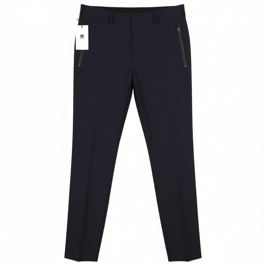 PT TORINO Lamda Men's 50 W31 Slim Fit Zipper Pocket Polyamide Blend Trousers