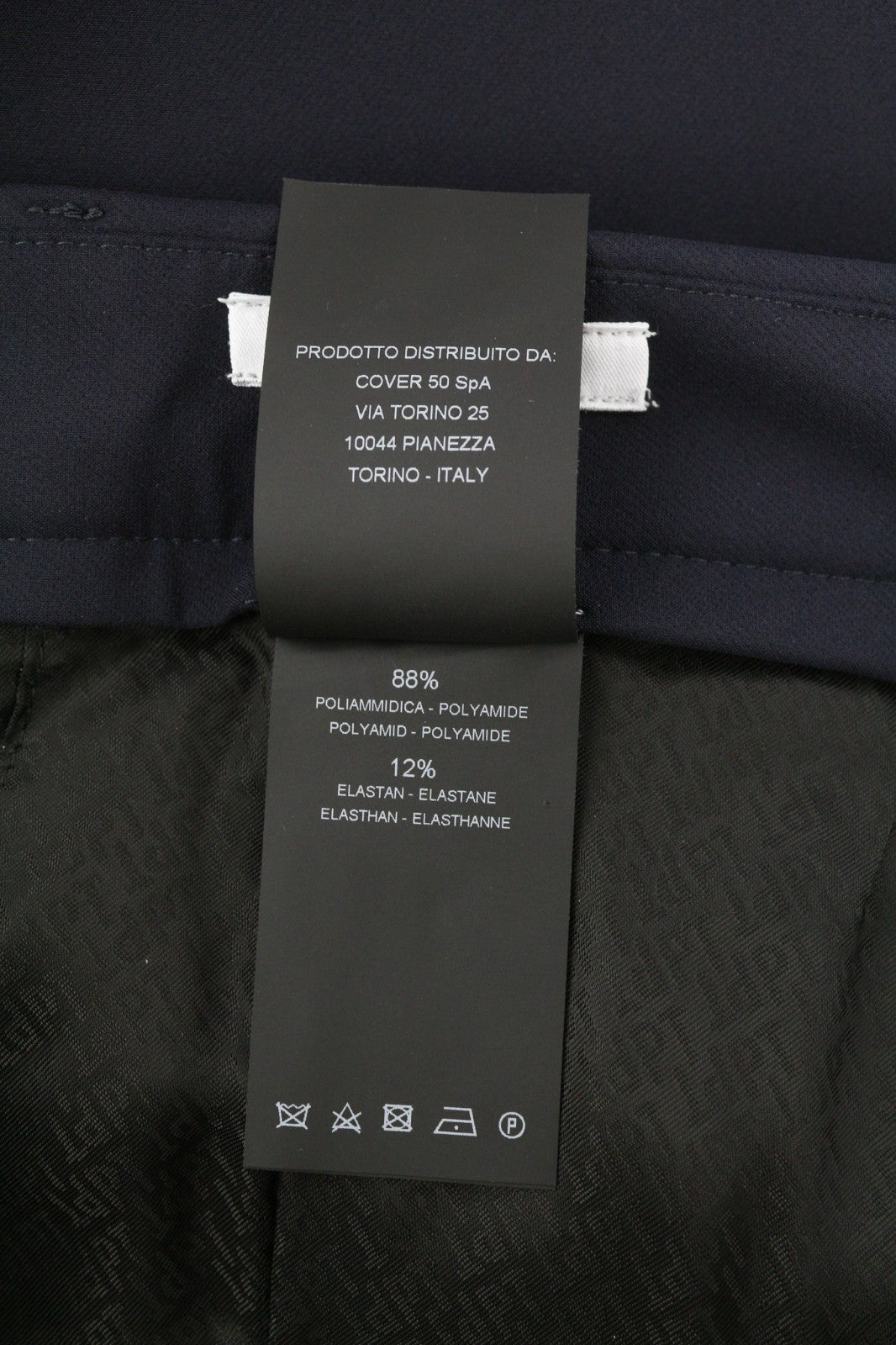 PT TORINO Lamda Men's 50 W31 Slim Fit Zipper Pocket Polyamide Blend Trousers