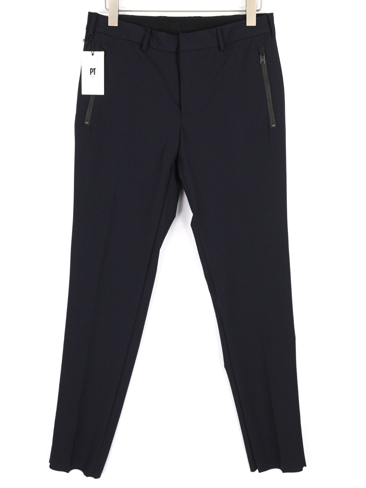 PT TORINO Lamda Men's 50 W31 Slim Fit Zipper Pocket Polyamide Blend Trousers