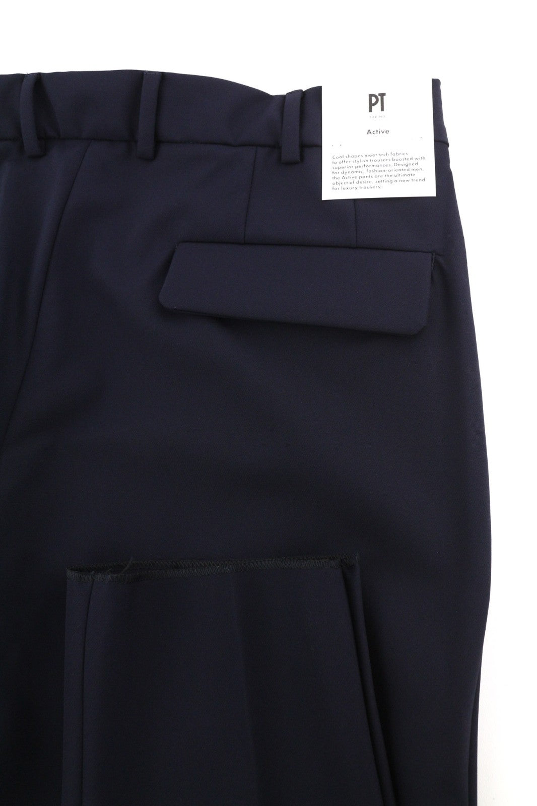 PT TORINO Lamda Men's 50 W31 Slim Fit Zipper Pocket Polyamide Blend Trousers