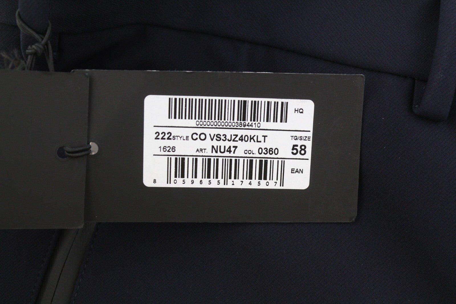 PT TORINO Lamda Men's 58 W39 Slim Fit Zipper Pocket Polyamide Blend Trousers