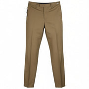 PT TORINO Skinny Fit Men's 48 W32 Brown Wool Fleece Blend Zip Casual Trousers