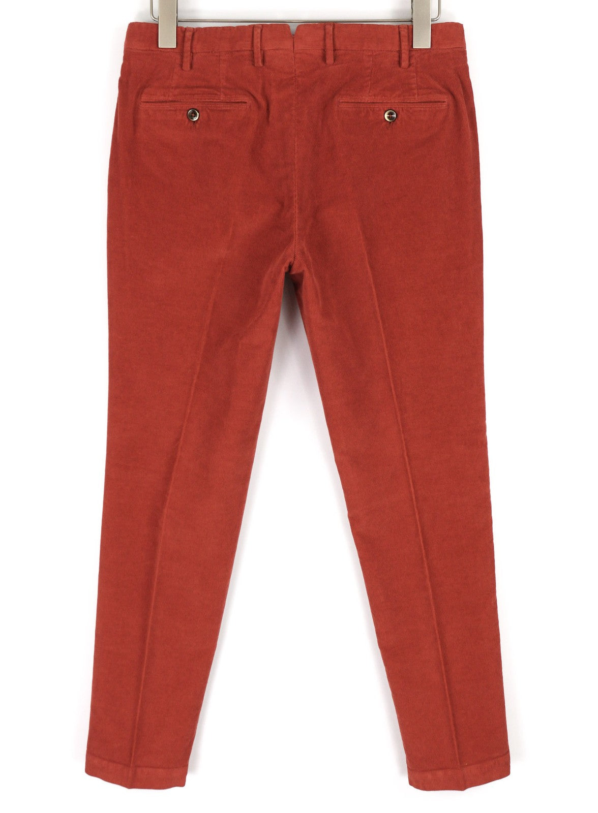 PT TORINO Skinny Fit Men's 50 W33 Red Corduroy Zip Fly Casual Chino Trousers