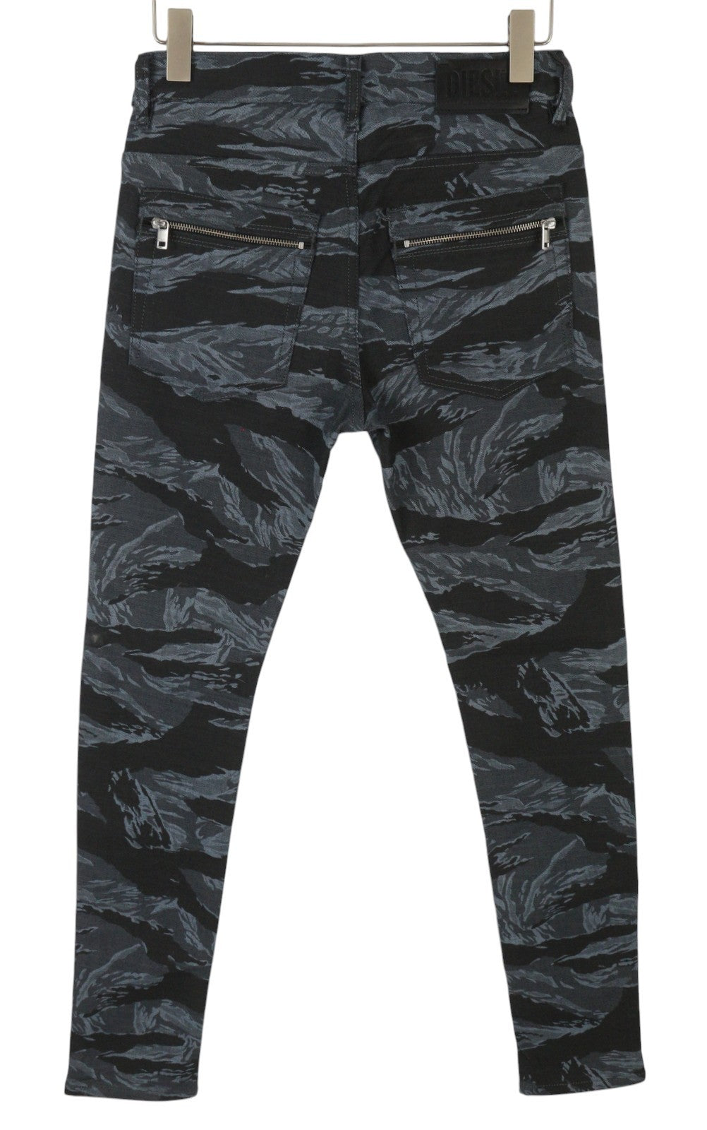 DIESEL D-Amny-SP1 0091R Men Jeans W29/L30 Skinny Stretch Zip Patterned Denim