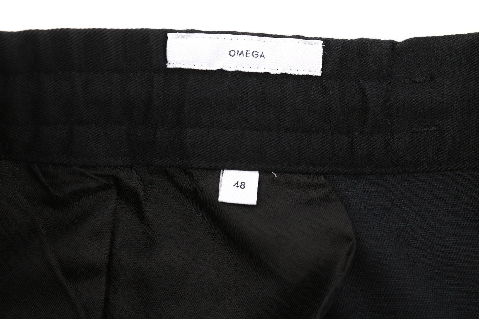 PT TORINO Omega Men's 48 W33 Black Elastic Drawstring Slim Fit Zipper Trousers