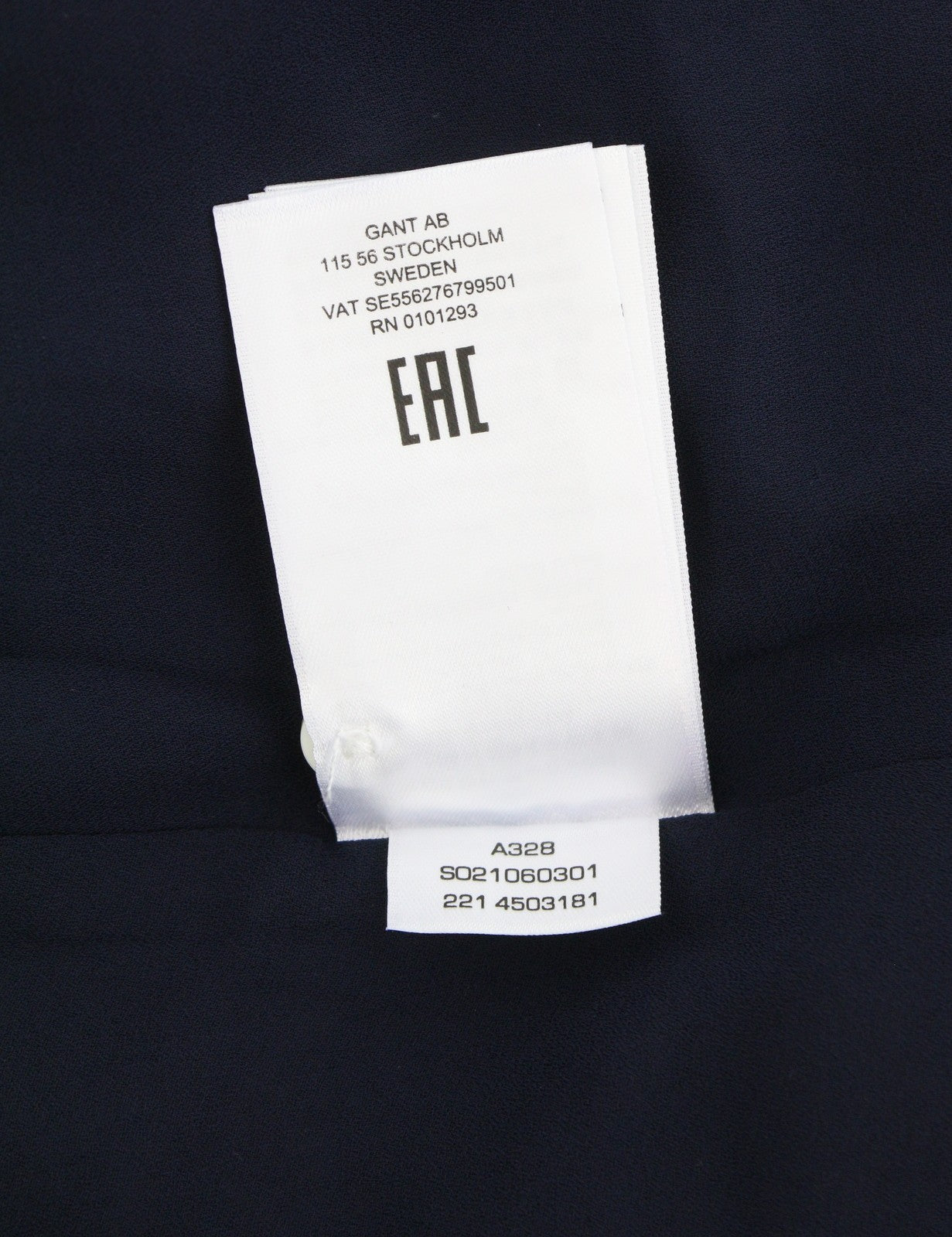 GANT Wild Floral Boatneck Women Dress EU42 Classic Blue Crew Mini Short Sleeve