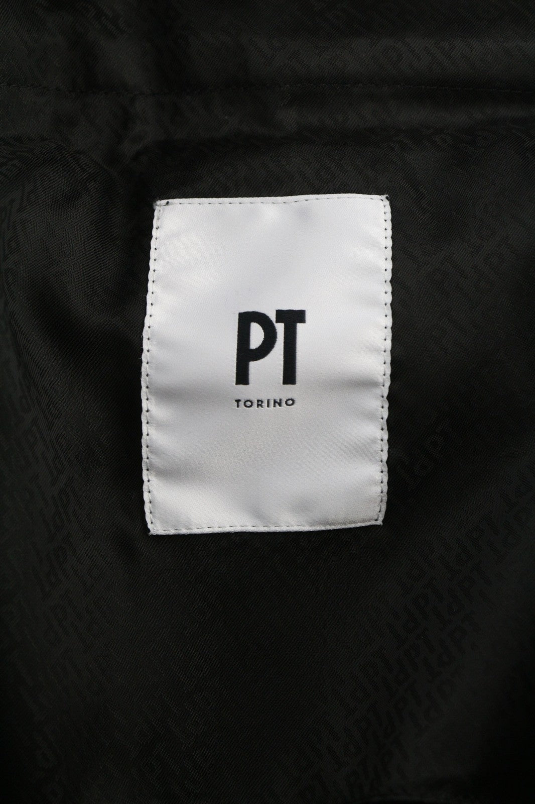 PT TORINO Omega Men's 52 W37 Black Elastic Drawstring Slim Fit Trousers