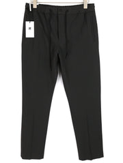 PT TORINO Omega Men's 50 W32 Black Elastic Drawstring Tapered Fit Zip Trousers