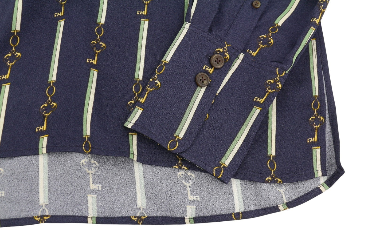 GANT American Luxe Women Dress EU40 Evening Blue Button-Up Side Split RRP375