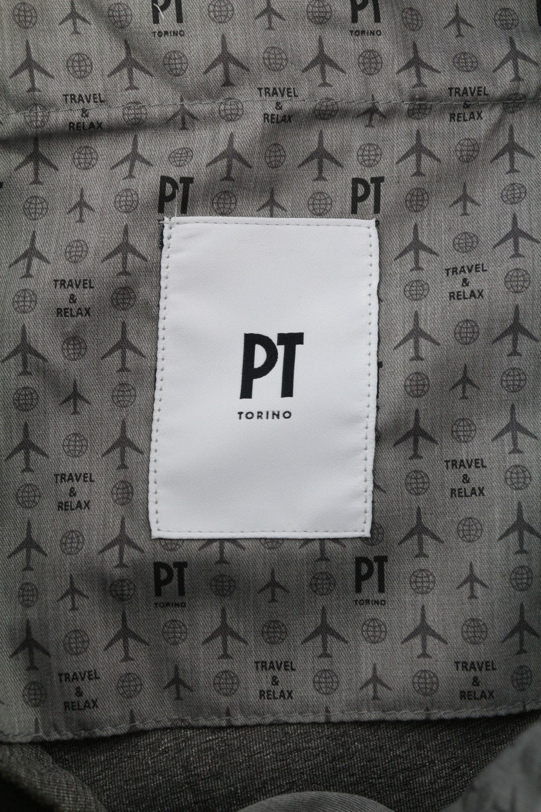 PT TORINO Skinny Fit Men's 48 W33 Mid Brown Chino Zipper Pocket Casual Pants