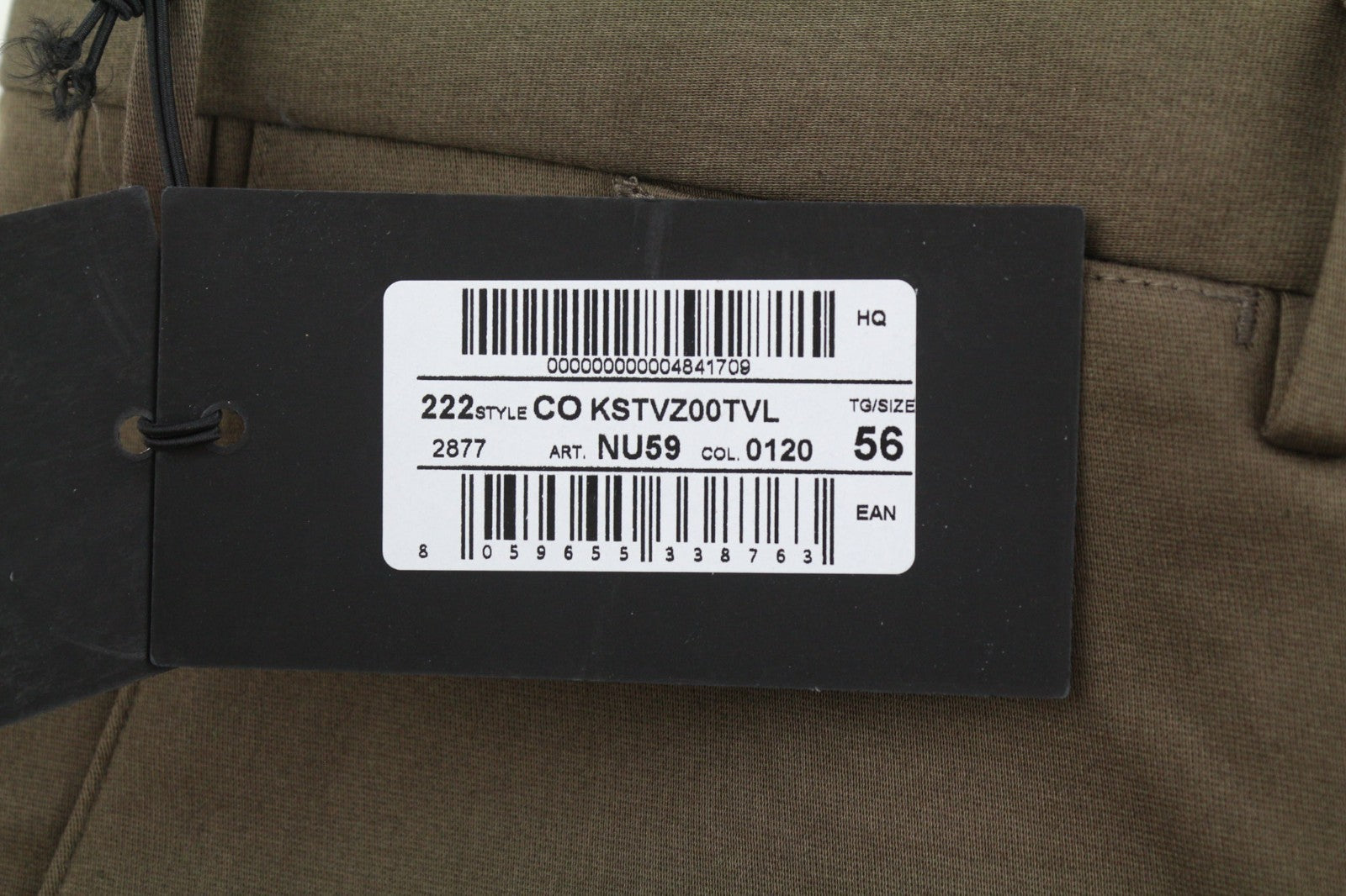 PT TORINO Skinny Fit Men's 56 W38 Mid Brown Chino Zipper Pocket Casual Pants