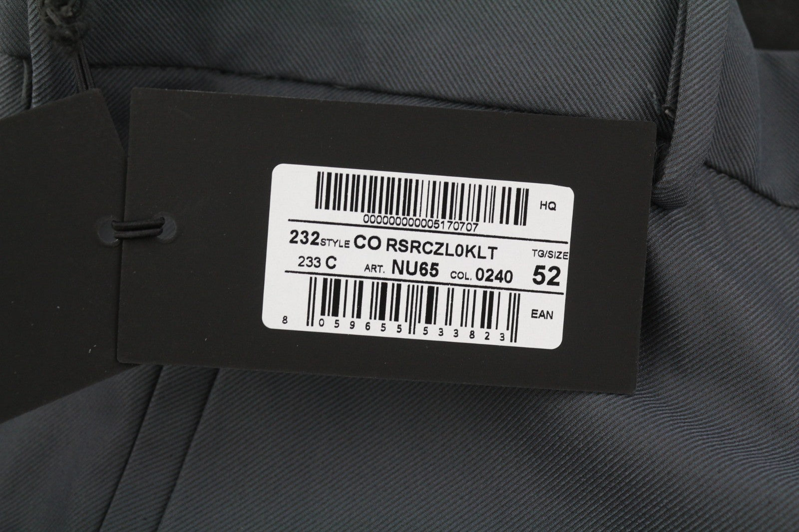 PT TORINO Gamma Men's 52 W37 Dark Cargo Zip Fly Fastener Hem Utility Trousers