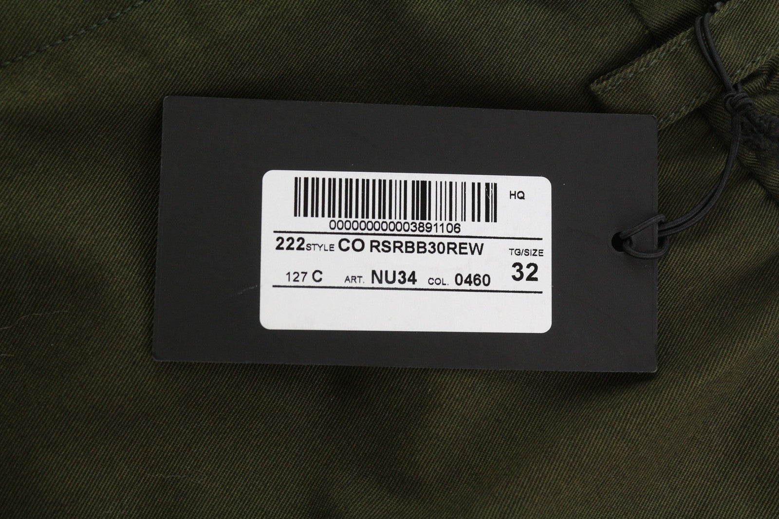 PT TORINO The Rebel Men's W32 Dark Brown Elastic Waist Turn-Up Button Trousers