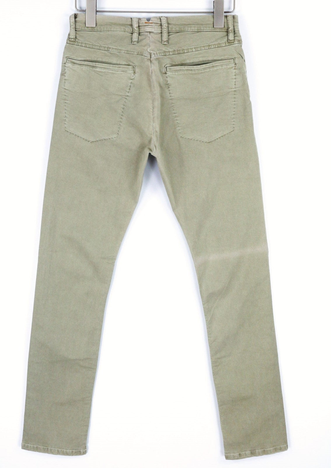 NUDIE JEANS Khaki Tight Men's W30/L32 Organic Dusty Skinny Zipper Light Jeans