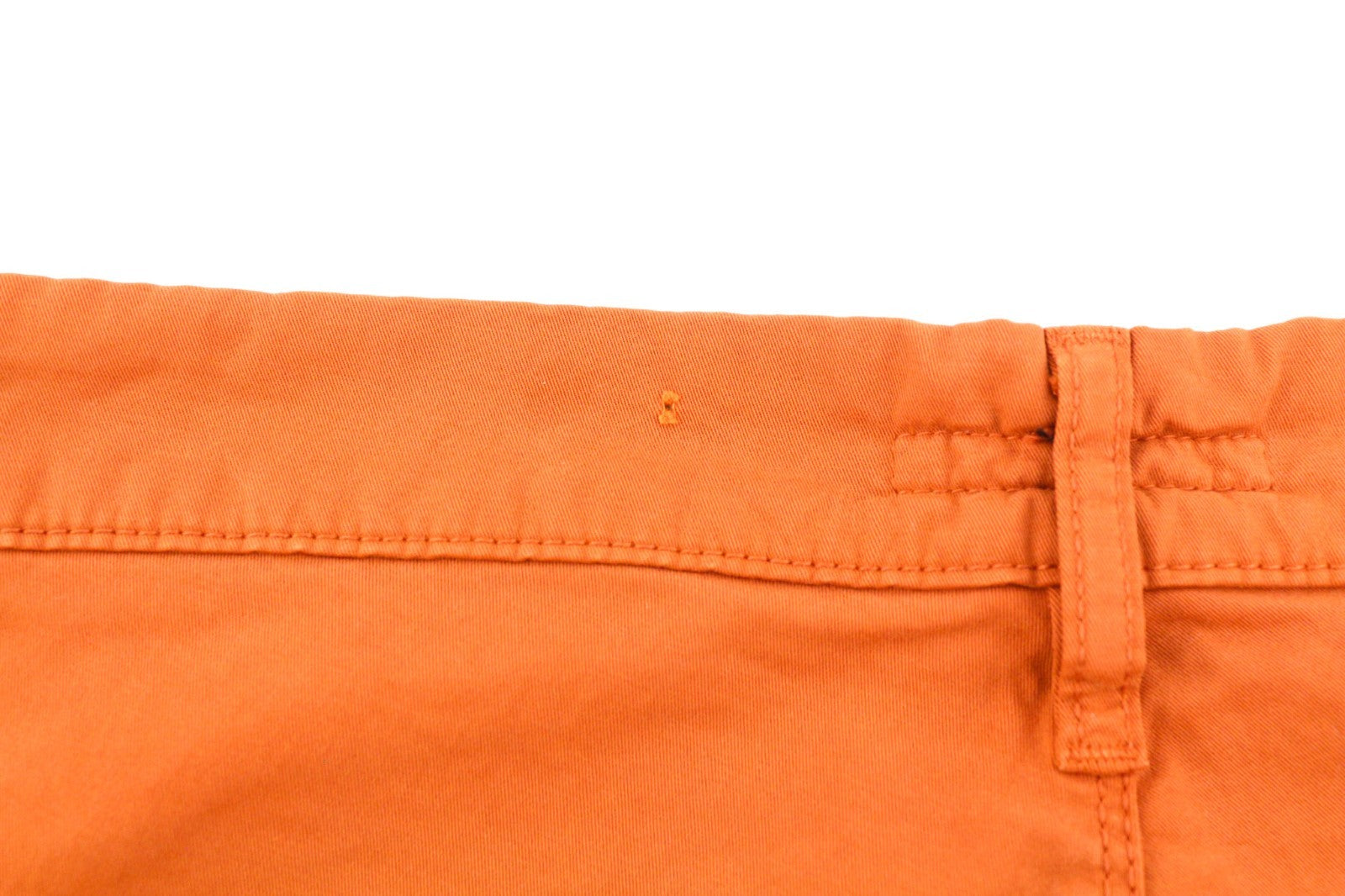 NUDIE JEANS Khaki Slim Men's W30/L30 Organic Warm Orange Zip Casual Chino Pants