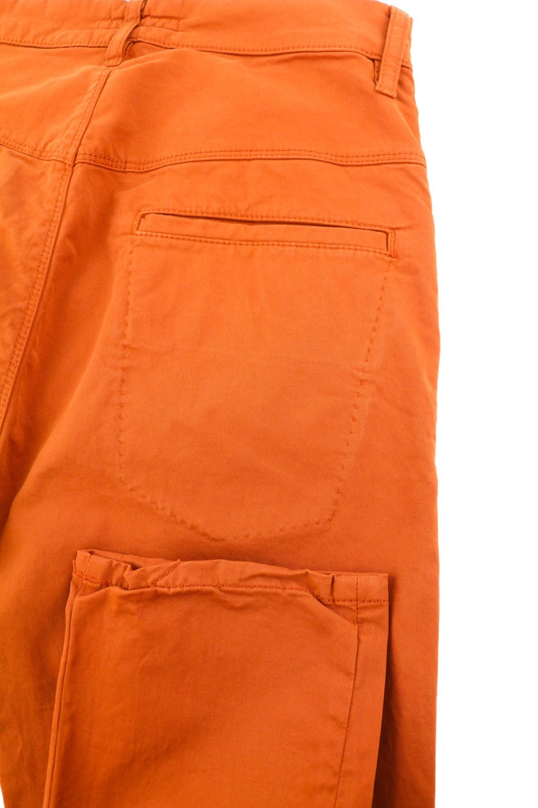 NUDIE JEANS Khaki Slim Men's W28/L30 Organic Warm Orange Zip Casual Chino Pants