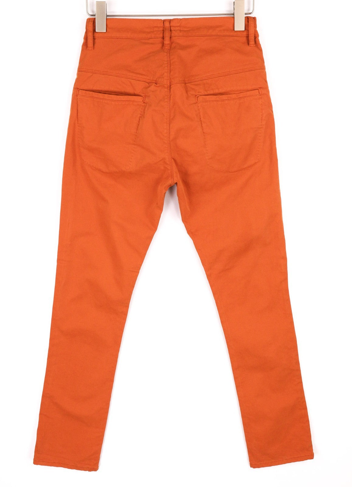 NUDIE JEANS Khaki Slim Men's W28/L30 Organic Warm Orange Zip Casual Chino