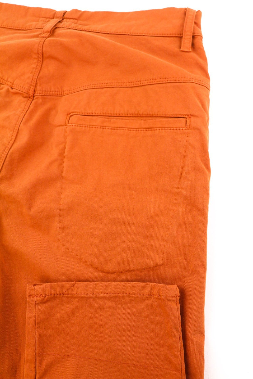 NUDIE JEANS Khaki Slim Men's W28/L30 Organic Warm Orange Zip Casual Chino