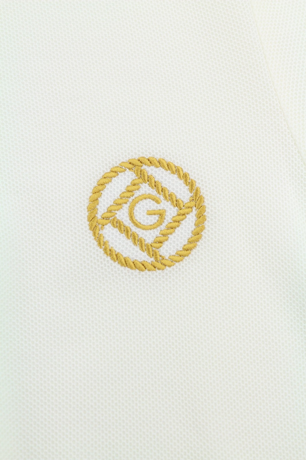 GANT Rope Icon SS Pique Women T-Shirt M Eggshell Textured Polo Short Sleeve