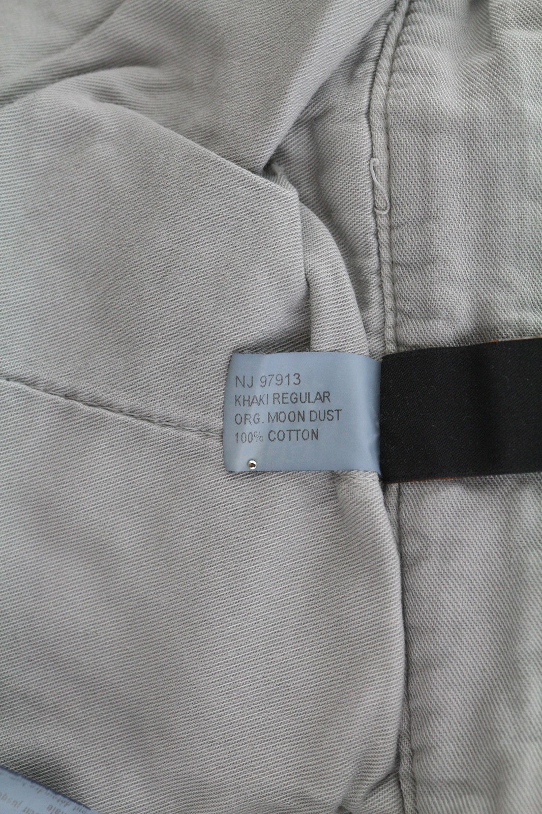 NUDIE JEANS Khaki Regular Men's W32/L34 Organic Moon Dust Chino Button Pants