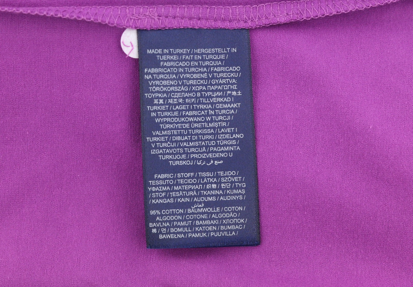 GANT Women T-Shirt L Grape Purple Crew Neck Tricot Short Sleeve