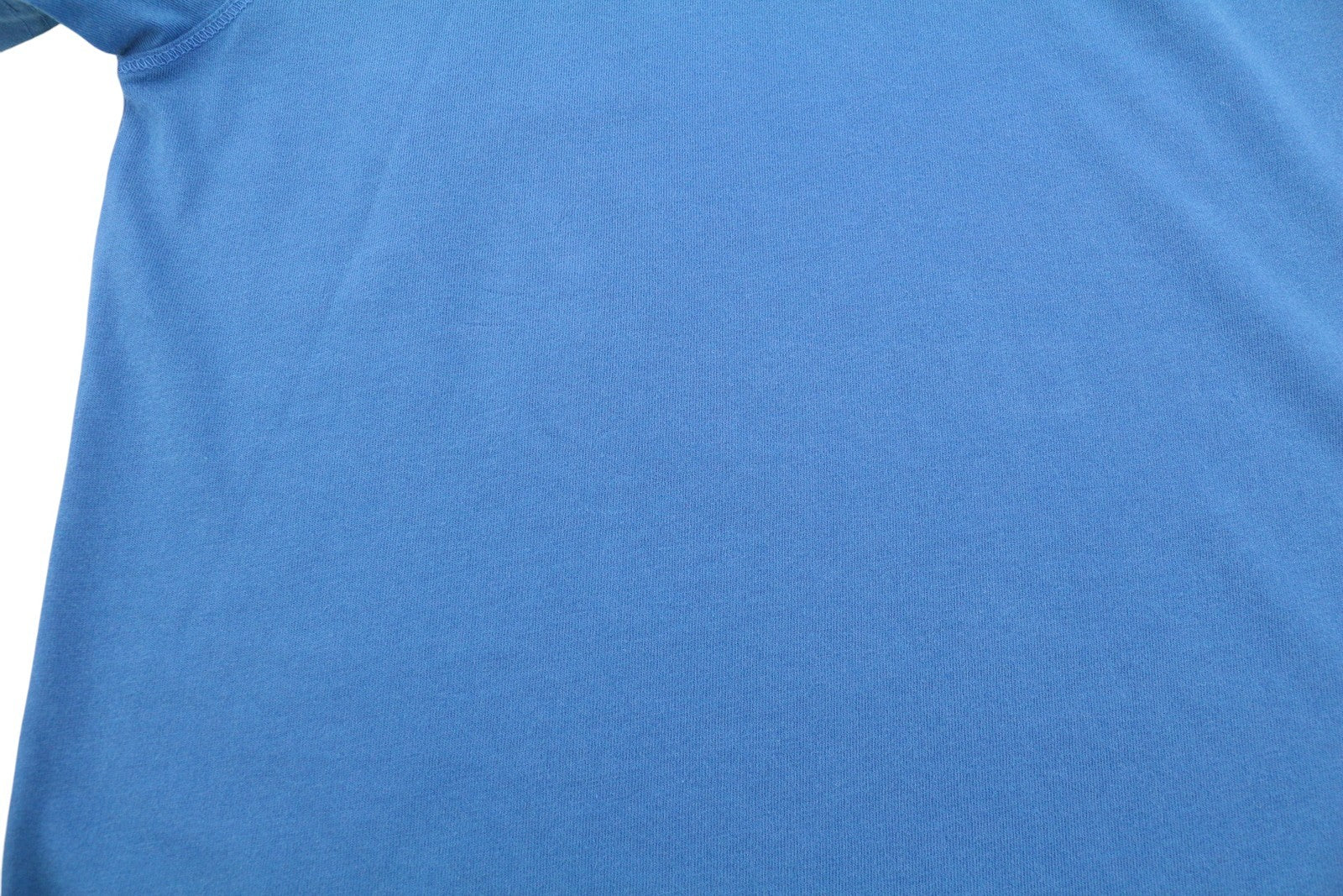 TOMMY HILFIGER Men T-Shirt M Blue Crew Neck Front Logo Tricot Short Sleeve