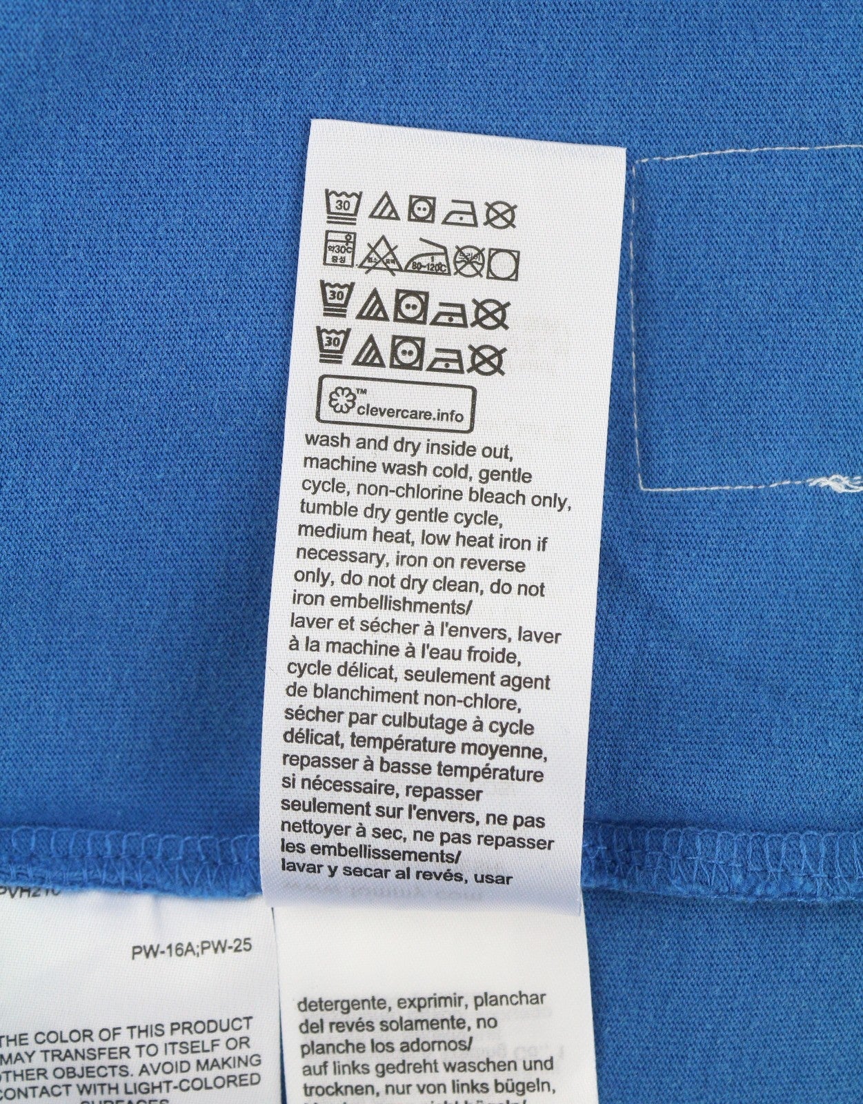 TOMMY HILFIGER Men T-Shirt M Blue Crew Neck Front Logo Tricot Short Sleeve