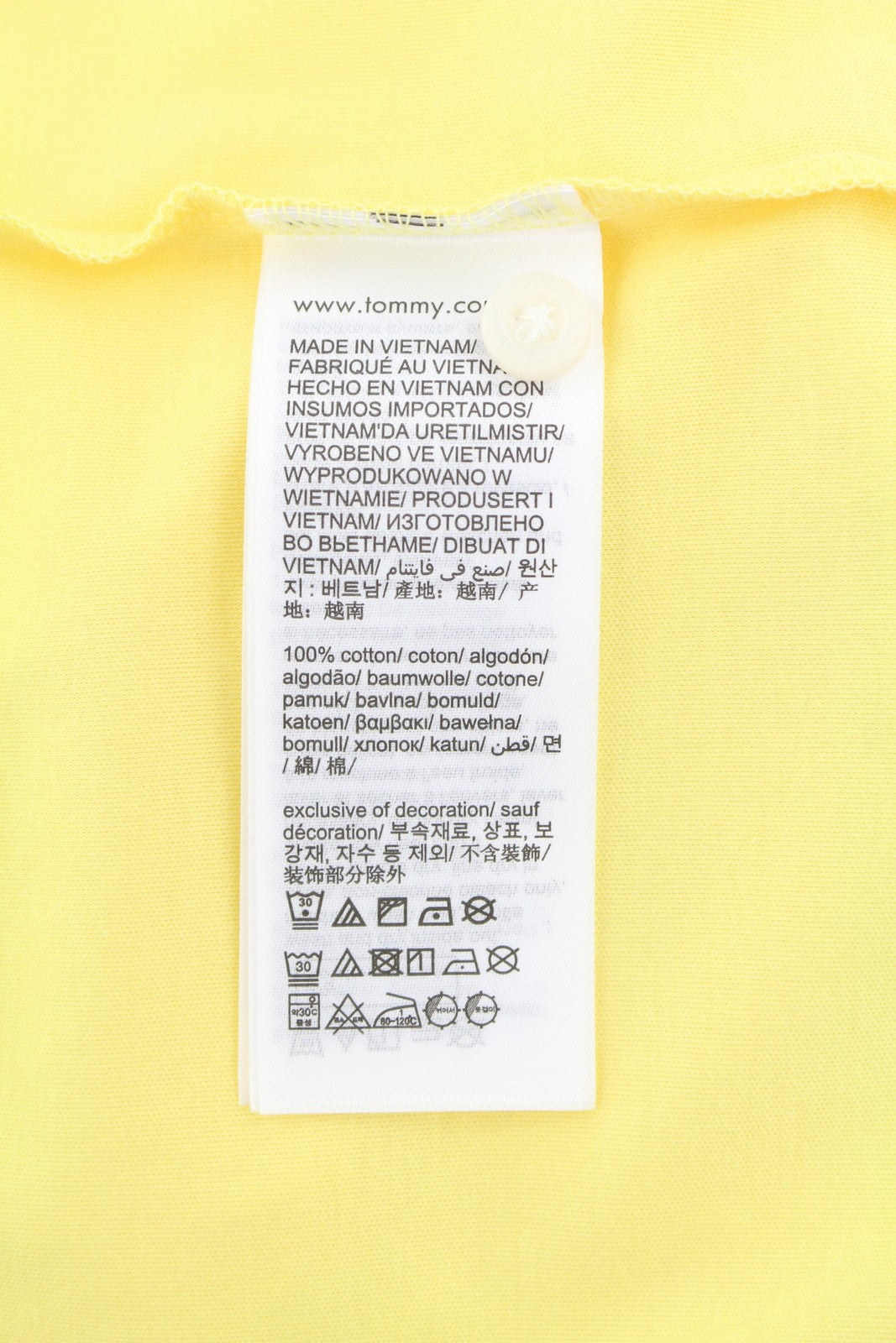 TOMMY HILFIGER Liquid Cotton Reg Men Polos L Citronelia Regular Fit Short Sleeve