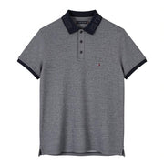 TOMMY HILFIGER Monotype Two Tones Men Polos M Desert Sky Patterned Short Sleeve