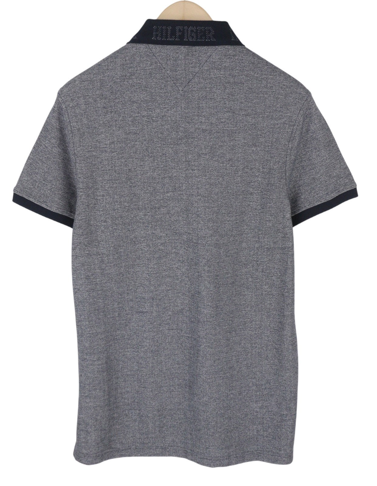 TOMMY HILFIGER Monotype Two Tones Men Polos M Desert Sky Patterned Short Sleeve