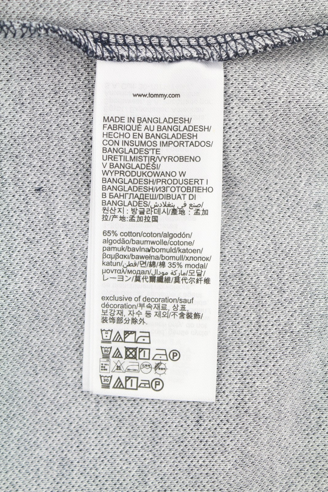 TOMMY HILFIGER Monotype Two Tones Men Polos M Desert Sky Patterned Short Sleeve