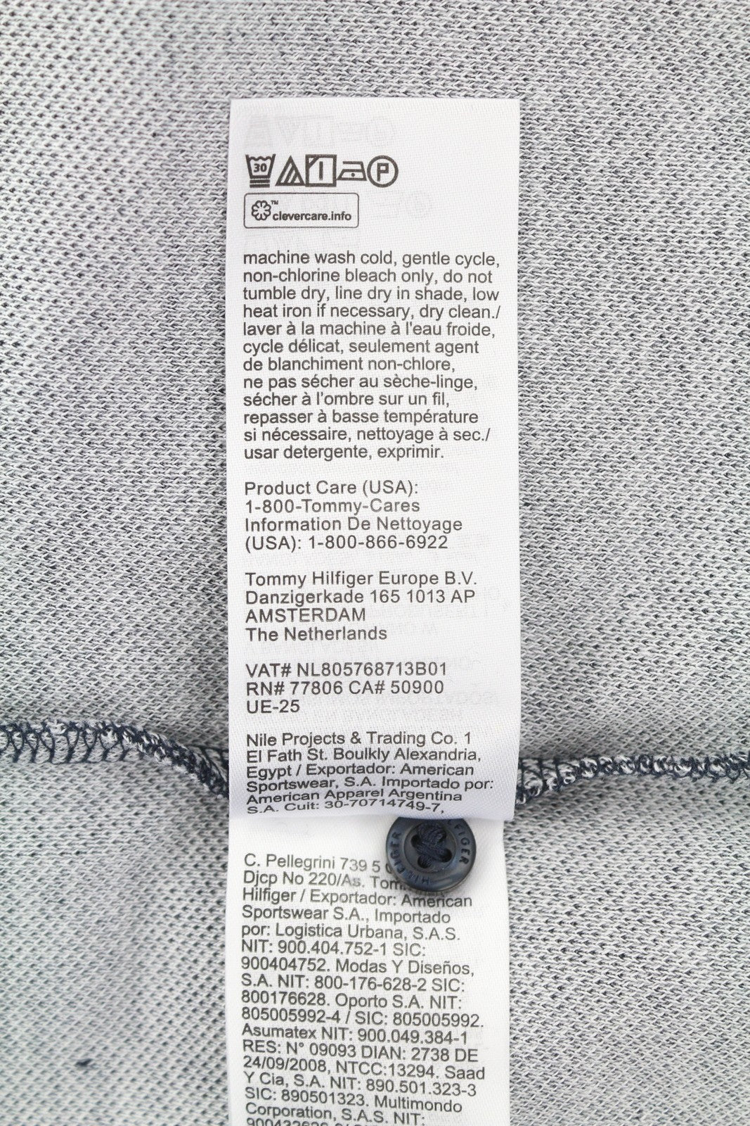 TOMMY HILFIGER Monotype Two Tones Men Polos M Desert Sky Patterned Short Sleeve