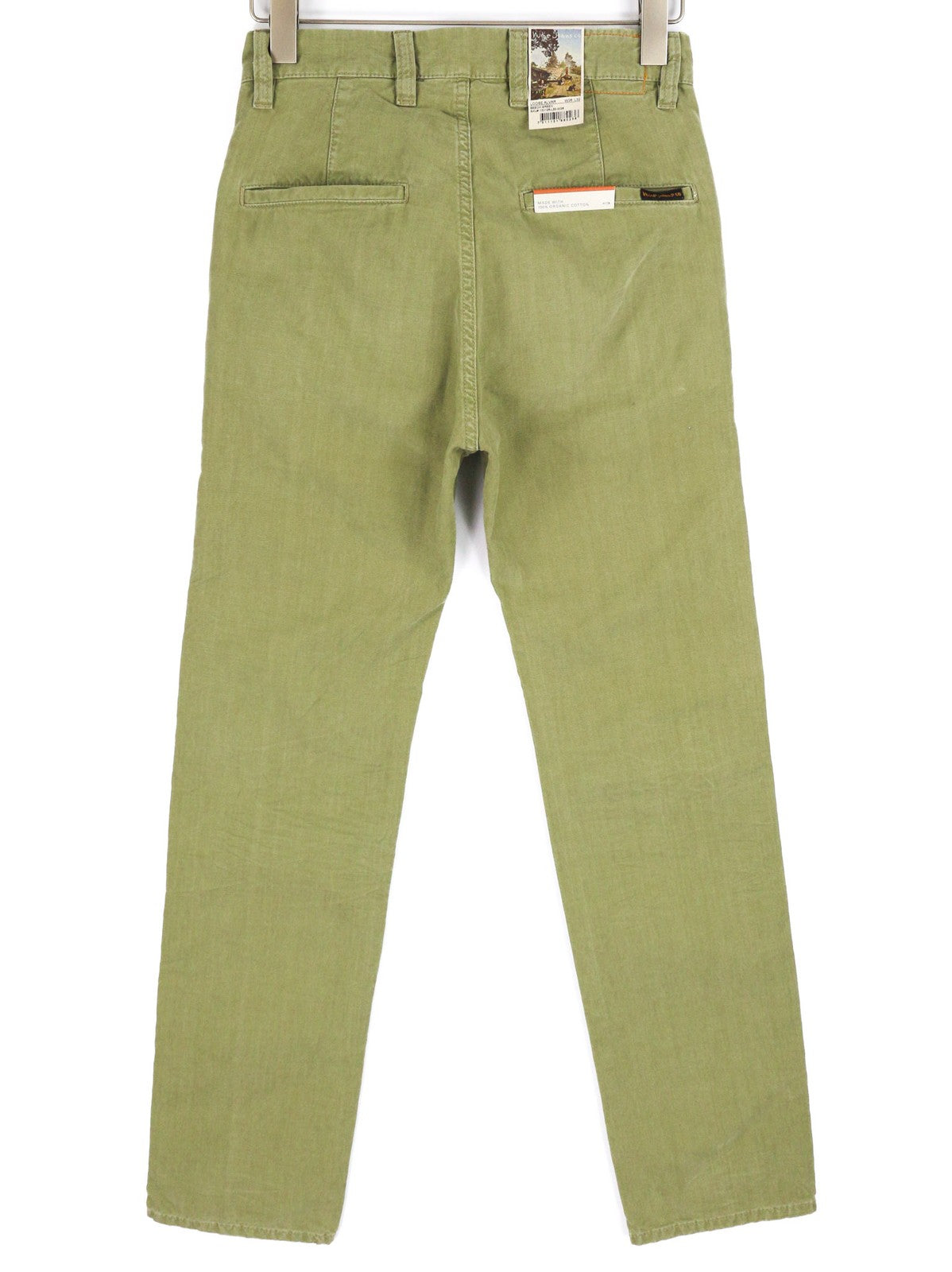 NUDIE JEANS Loose Alvar Women's W26/L32 Beech Green Washed Button Jeans