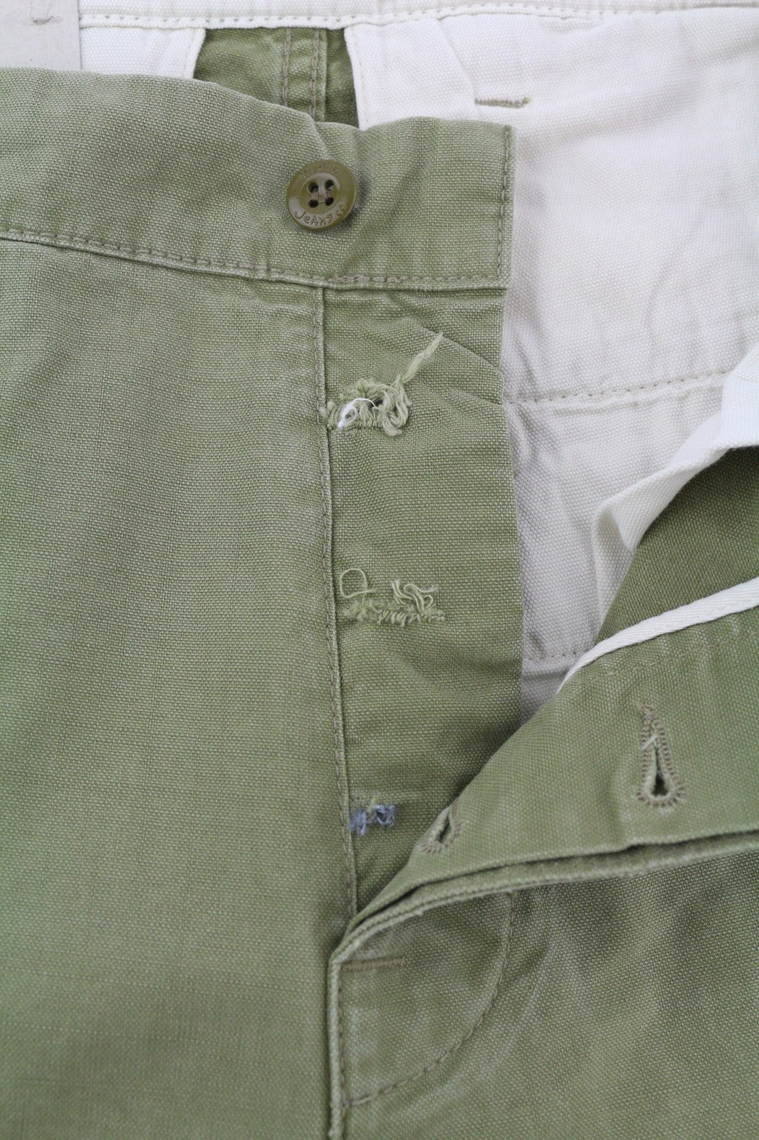 NUDIE JEANS Loose Alvar Men's W28/L32 Beech Green Washed Button Casual Jeans