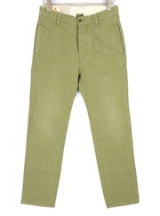 NUDIE JEANS Loose Alvar Men's W28/L32 Beech Green Washed Button Denim