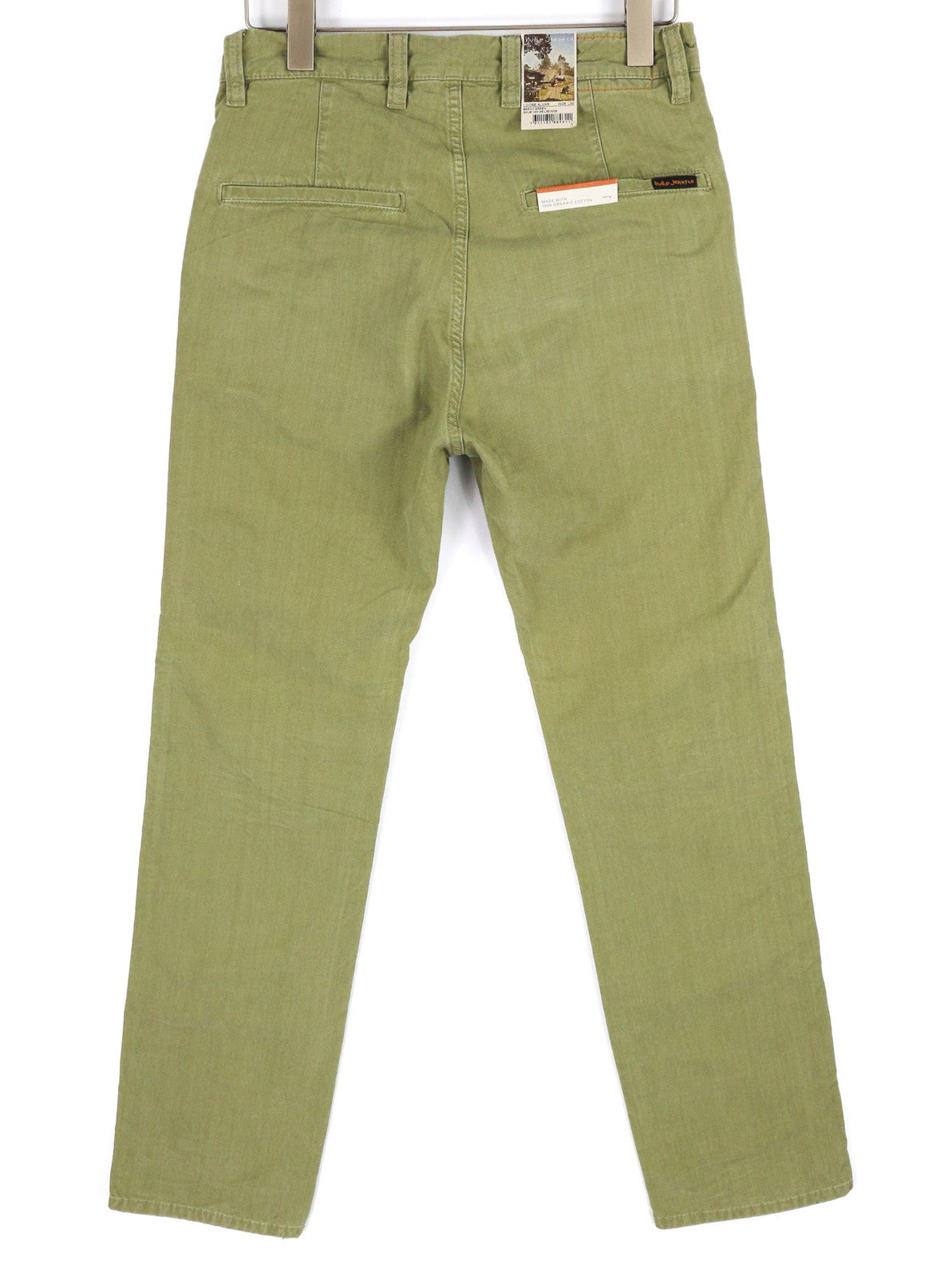 NUDIE JEANS Loose Alvar Men's W28/L32 Beech Green Washed Button Denim