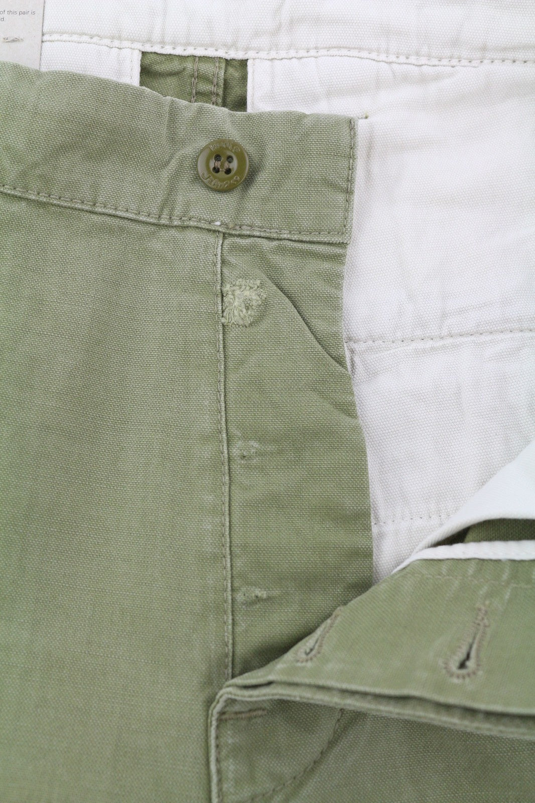 NUDIE JEANS Loose Alvar Men's W28/L32 Beech Green Washed Button Denim