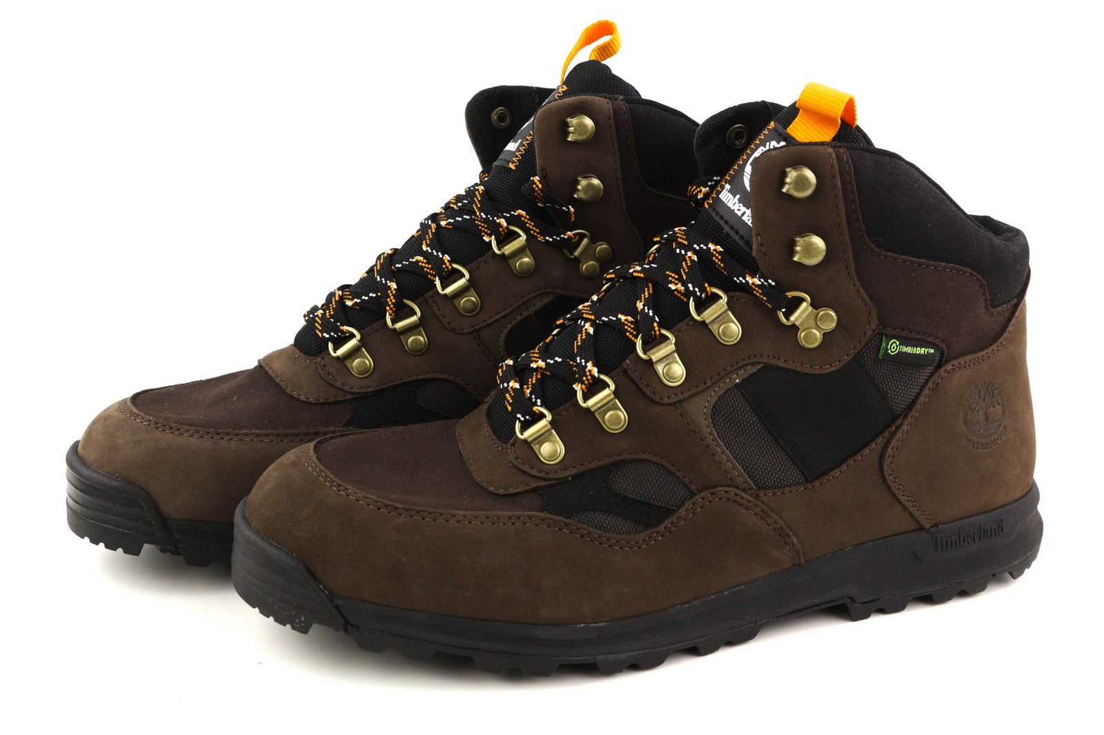 TIMBERLAND A2BYE Men's EU44.5/45.5 Brown Leather Ankle Lace Up ReBOTL Boots