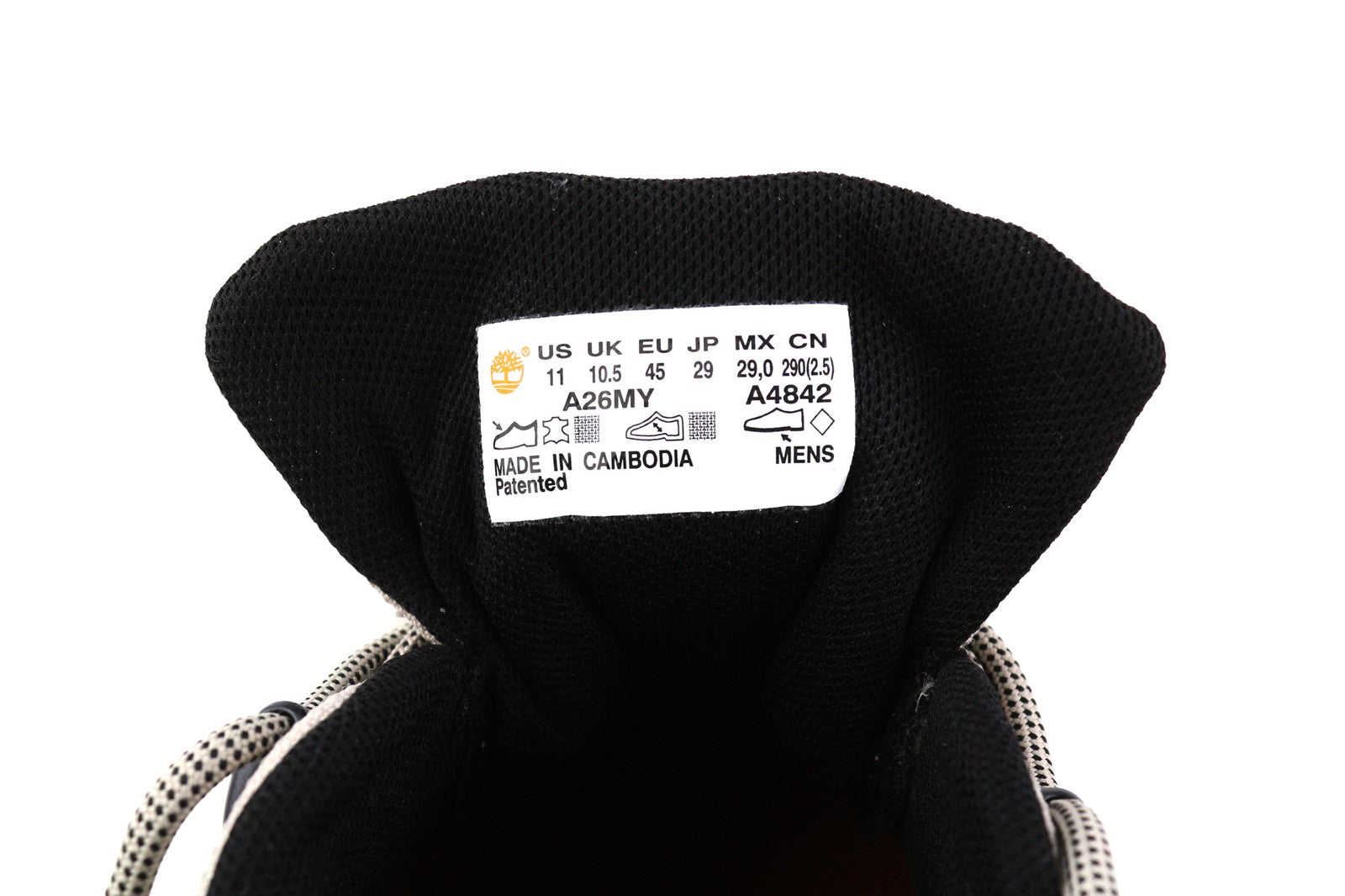 TIMBERLAND A26MY Men's EU45/46 Grey Leather Low Top ReBOTL Sneakers