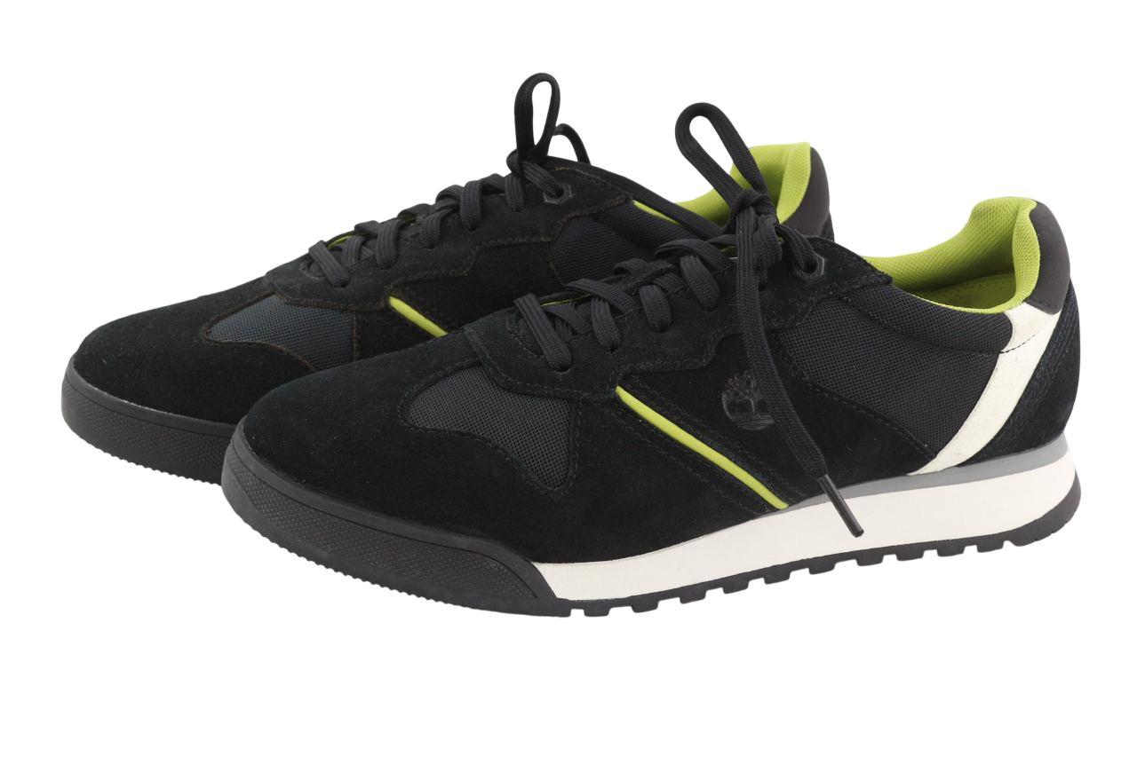 TIMBERLAND A25SB Men's EU43/44 Black Leather Low Top Lace Up ReBOTL Shoes