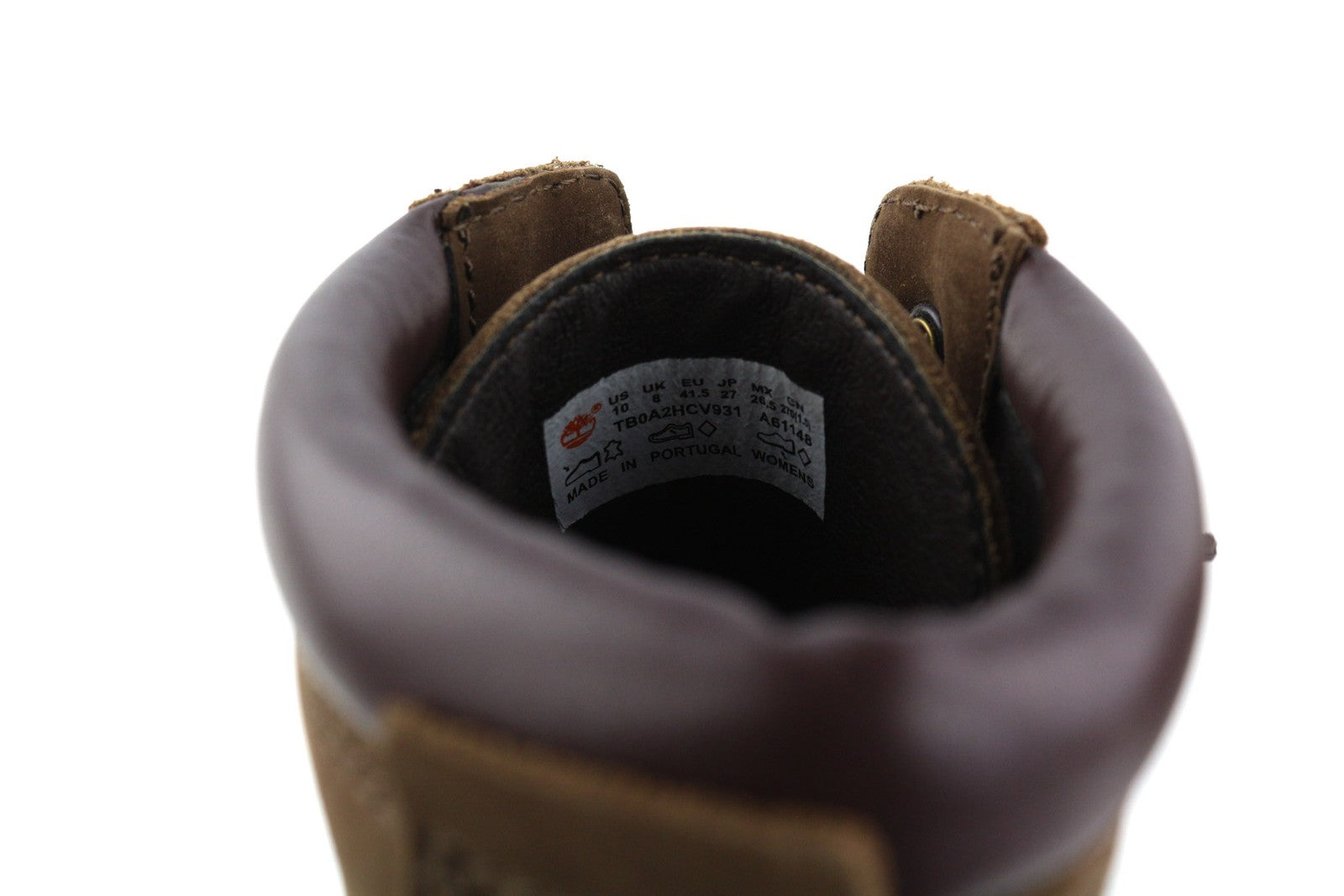 TIMBERLAND Women's EU41/41.5 Brown Leather Ankle Lace Up Waterproof Boots