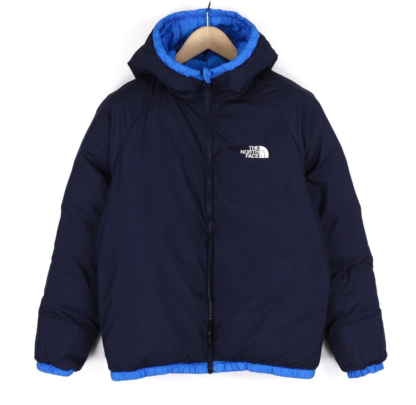 THE NORTH FACE Hyalite Reversible Boy's XL 550 Down Puffer Hooded Jacket